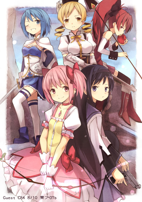 kyuri-rakugaki:  C84の美樹まりあさんとこのゲスト用だいたい完成版。試しに線画のボロボロ感を強めにして見たけどやっぱなおしたい。でも時間ない。イマココ→直しました。 