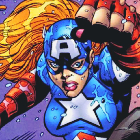 lady-loki-laufeyson: Comic Heroines - American Dream Alter Ego - Shannon CarterPower / Abilities - Olympic level athlete Skilled martial artist Peak physical condition Superb aim Carries an indestructible shield Use of disc weapons 