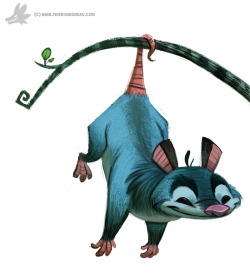 cryptid-creations:  Daily Painting 774. Opossum by Cryptid-Creations