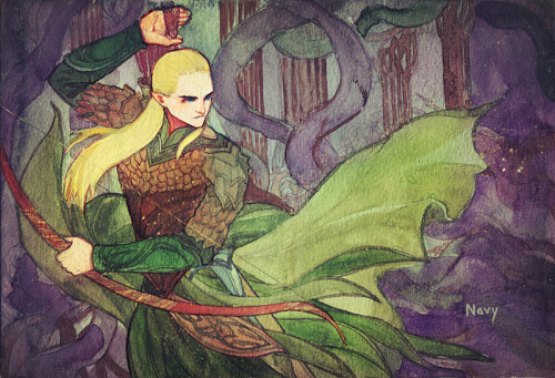 r-navy:<the Elves of Middle Earth> —— LegolasOther works of this series: Glorfindel Glorfindel