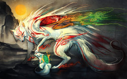 diefantasie:  .Okami. Good Boy. by “sakimichan”