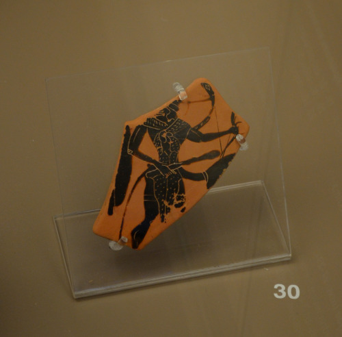 greek-museums:Archaeological Museum of Brauron:Fragments from vessels dedicated to the sanctuary (mo