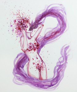 michellemoe:  Blowoom Rosejuice / Original Painting - 55 $Blowoom Rosejuice / Print - 10 $Sherliza Shop 