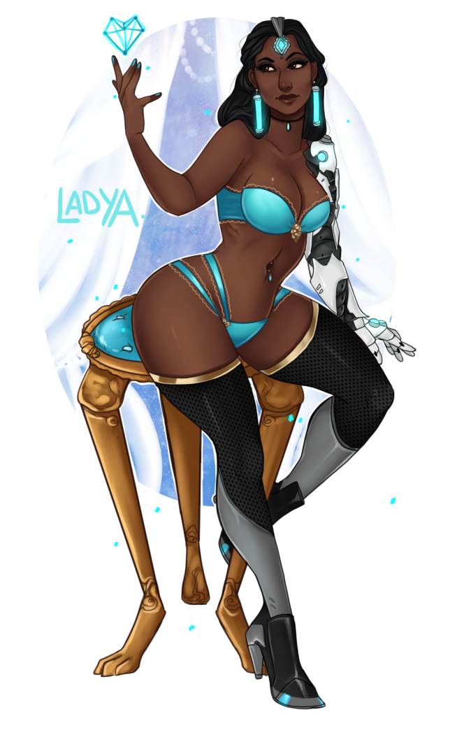 lady-amaranthine:  This month’s pinup is Symmetra, as voted for by my lovely patrons~