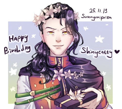 Happy Birthday @shinycatty !Ephidel for you on Tumblr as well! 