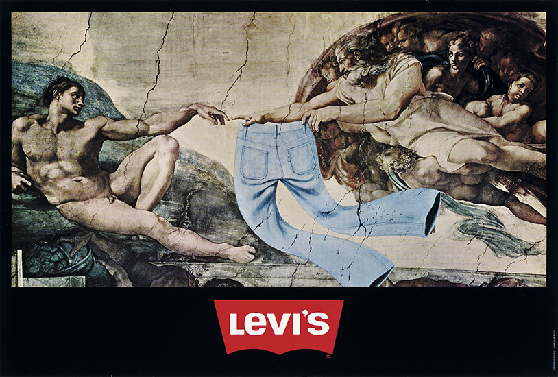 Design is fine. History is mine. — Levi's advertising campaign “Down the  ages”,...