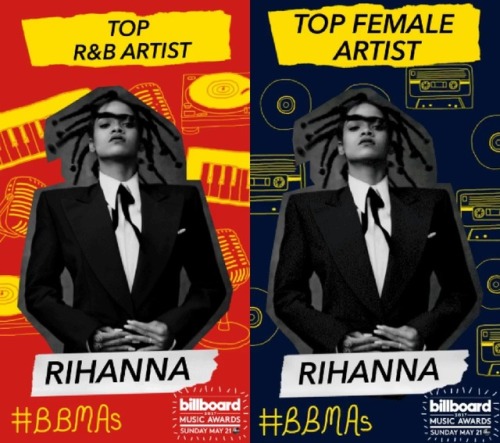 Congratulations to Rihanna on scoring 14 Nominations at the BBMA’s.“The Billboard Music Awards