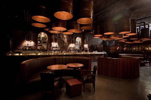 johnnybee:  steampunktendencies:  Victoria Brown Bar, Buenos Aires, Argentine.  I’ve posted this before, but I just noticed the routing of the hot and cold copper pipes and the simple cleverness of it makes me smile.  