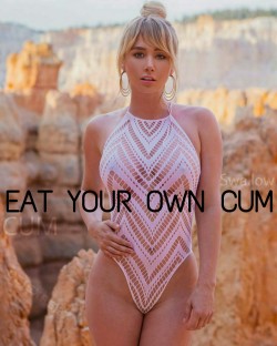 ceiexpert:Reblog if you eat your own CUM