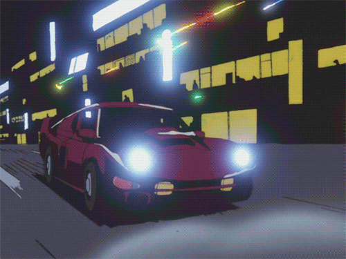 50+ Aesthetic Anime Cars & Driving Looping GIFs | Gridfiti | Aesthetic anime,  Anime scenery, Aesthetic gif