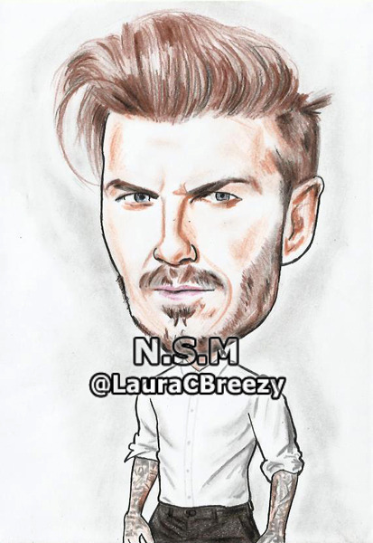 LauraCBreezy — David Beckham “H&M 2015” #cartoon #FanArt