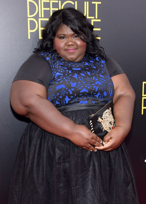 celebritiesofcolor: Gabourey Sidibe attends the New York Premiere of ‘Difficult People’ at the Schoo