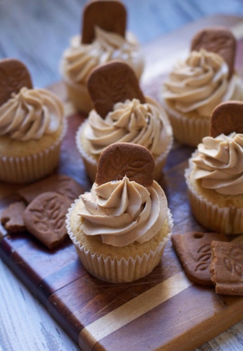 Porn do-not-touch-my-food:  Cookie Butter Cupcakes photos