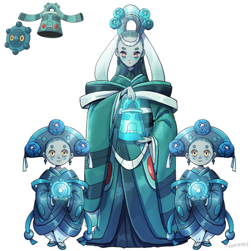 Pokémon Humanization436. Bronzor 437. Bronzong http://tamtamdi.com