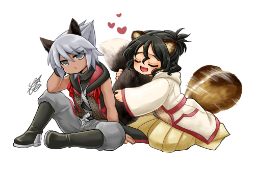 inaho-dakkoku:Fox Xehanort and Raccooon dog Eraqus