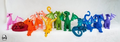 sosuperawesome:Amigurumi Dragon and Mermicorn Patterns, by Crafty Intentions on EtsySee our ‘DIY’ ta