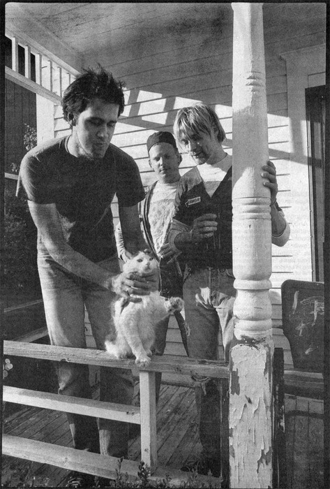 peternyc:  Kurt, Nirvana, Frances with Cats Happy Friday