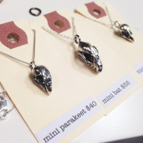 parliamentrook:I’m very fond of my mini skull series, these sterling silver versions are a perfect e