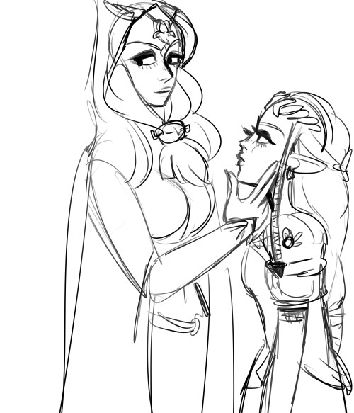 lithepantoufle:i like drawing midna Tall and Caressing peoples faces
