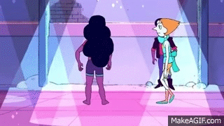 Stevonnie vs. PearlSometimes, you just gotta smack your apprentice(s) in the face.