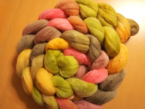 hand dyed and handspun by me 210 grams, 473 meters