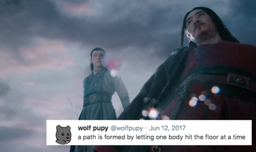 the untamed + wolfpupy’s body hit the floor tweets