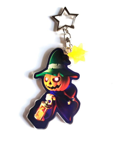 I have two new double sided, 3 inch, acrylic keychains available in my shop just in time for Hallowe