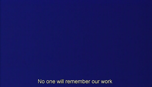 Derek Jarman, Blue, 1993