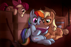 dysfunctionalequestria:Dash Reads by GSphere