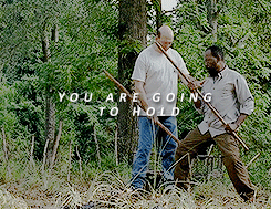riveralwaysknew:  Rick: You wanna hold her?  [Morgan laughs] 