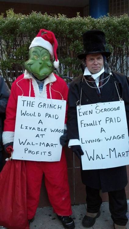 elvesonstrike:  #WalmartElves getting costume ideas for Dec 21 Protests!   True! Walmart is the