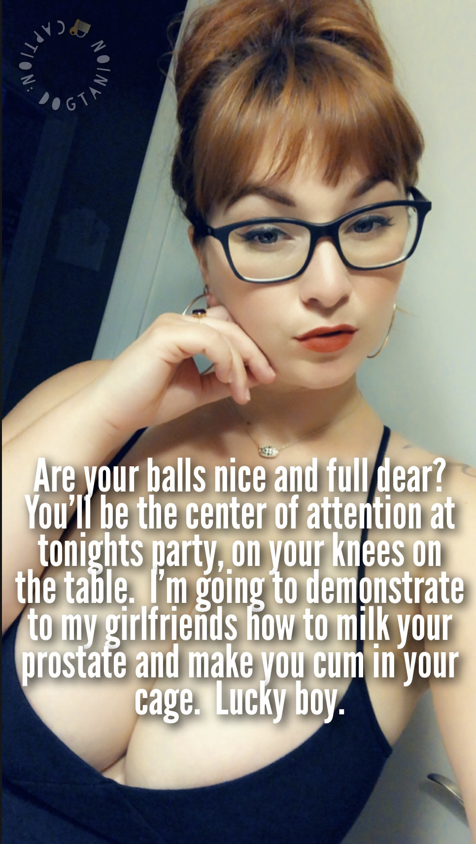 simmered2020:To make a group of women gasp and laugh from how full and creamy I’ve been kept… it would make my cheeks flush. But I would be secretly proud underneath a veneer of embarrassment. And it would make the endless tease and denial worth it.