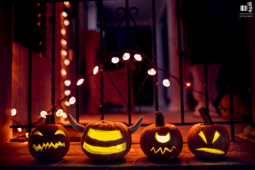 Pumpkin Eaters as Jack O'Lanterns.