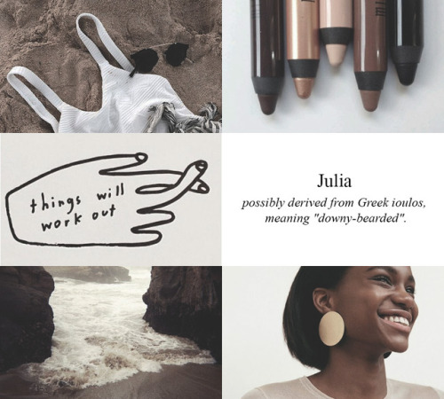 Aesthetic name: Julia, requested by crystallove13xoxo 