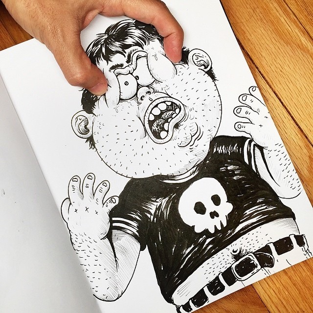 escapekit:  InkteractionChicago based artist Alex Solis has created another awesome