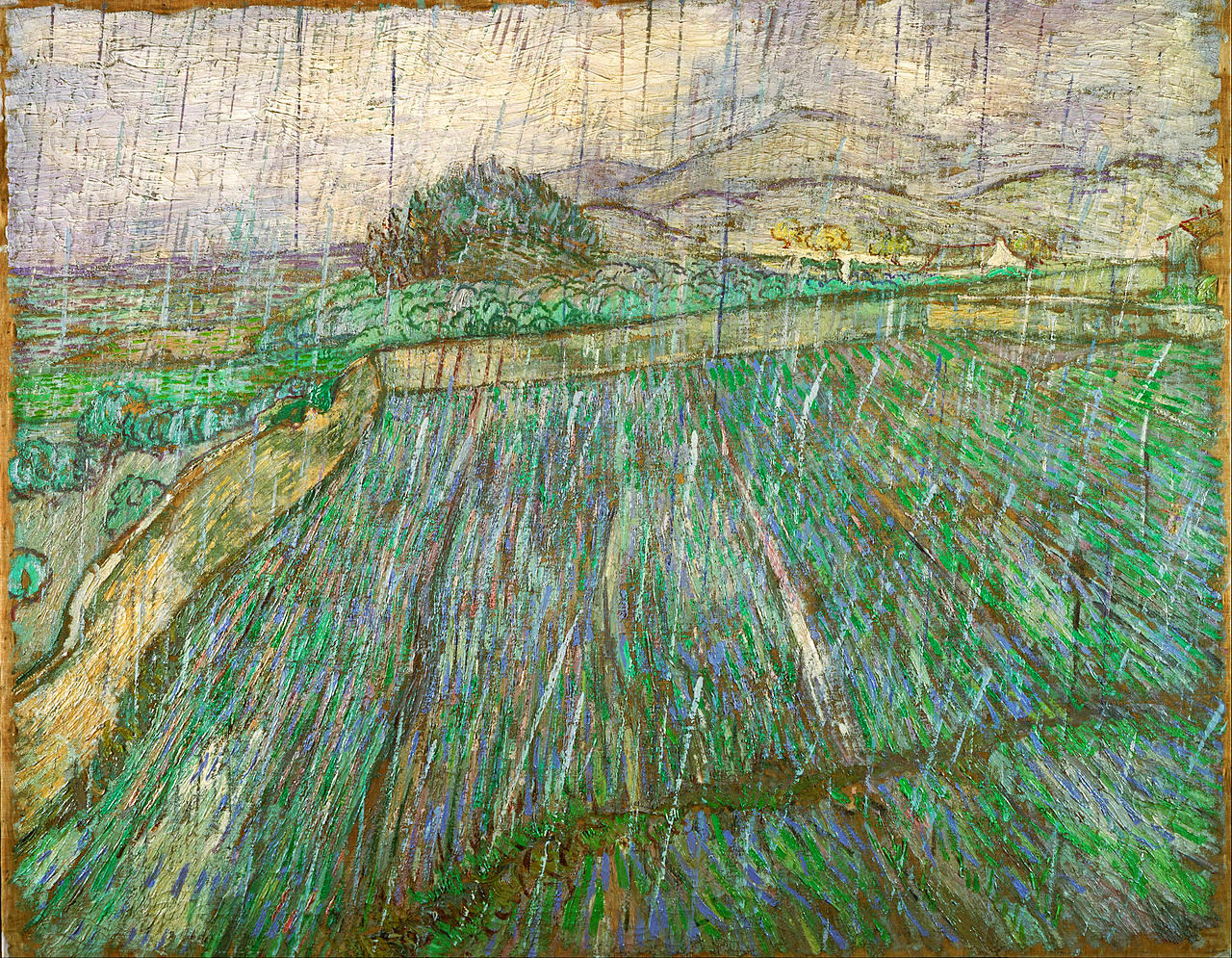 igormag:Vincent van Gogh (1853-1890), Wheat Field in Rain, 1889.oil, 73 x 92 cm 