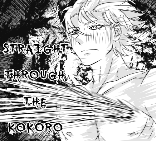 polyvinylmonster:   Time stopped for a few seconds and all he could feel was a strong wind -or rather, urge- that almost blew his mind away.  I initially thought of “how do I draw an extremely flustered Noiz??” but as you can see in the end I just