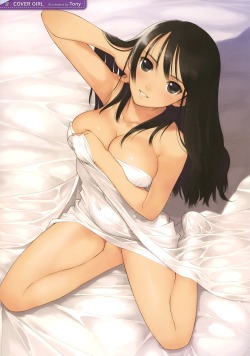 breast hold cleavage naked sheets tony taka | #317658 | yande.re