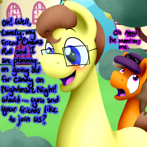 asklovelylaughter:   Featuring ryu362, ask-paradox-pony, and askshramper, all of whom are invited to dress up and get free candy with me, I guess. -sighs dreamily- Blueheart…  x3!