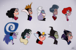 ulovefanart:  Disney Villainesses