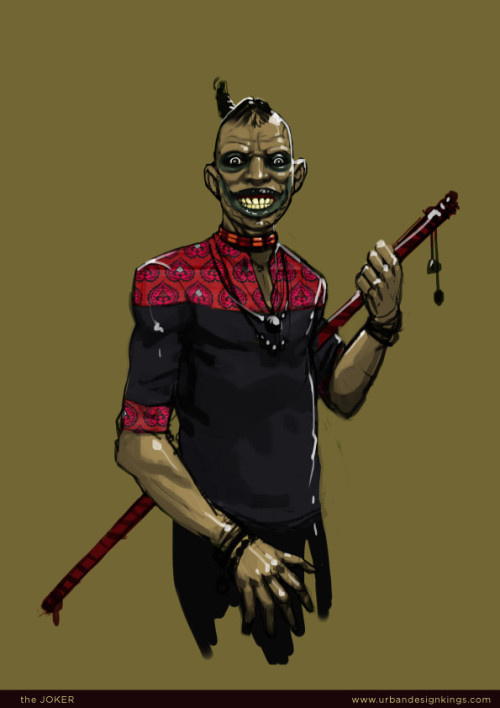 African Batman and African Joker by salim busuru