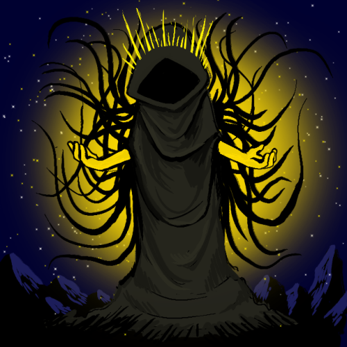 BC art for my grundo that is hastur themed. I don’t usually go this far off model but like, look at 