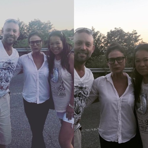 Photos by @xtinac76 “#MauraTierney so sweet and gracious. She crossed the street to take a pic