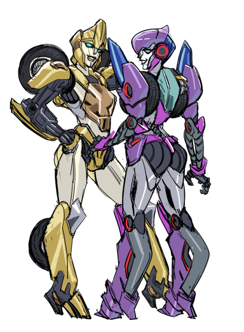 diepod-stuff: Autobots designed for hent- I mean pin-ups.  “Bullion” and “Sirius” EDIT: Changed the name. 