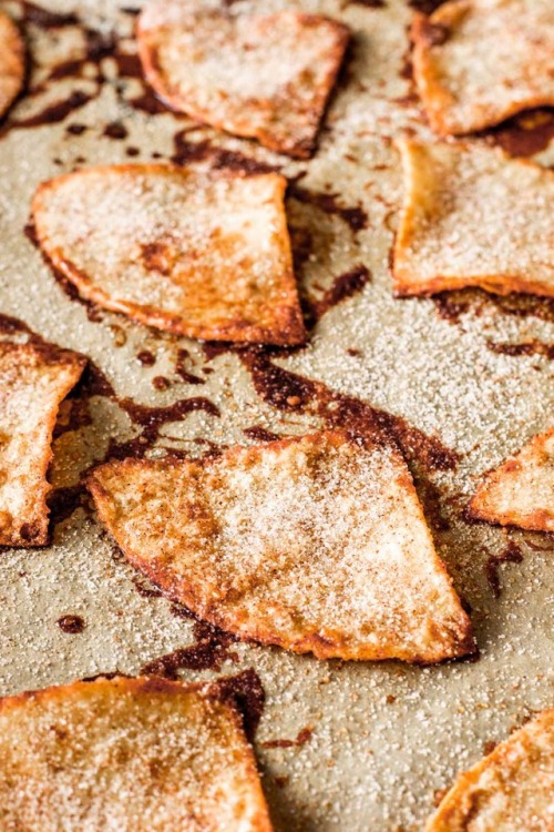 homemadehooplah:Cinnamon Sugar Tortilla Chips!These baked cinnamon tortilla chips are easy to make a