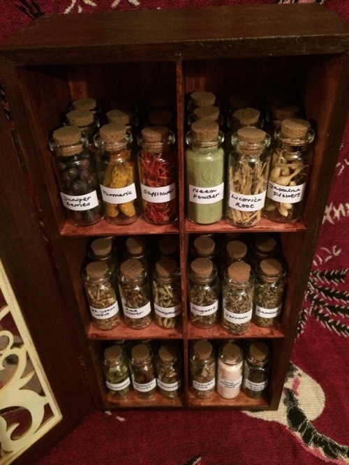 persephoneandthepomegranates: thecrossstitchwitch: HERB WITCH APOTHECARYI’ve been spending the