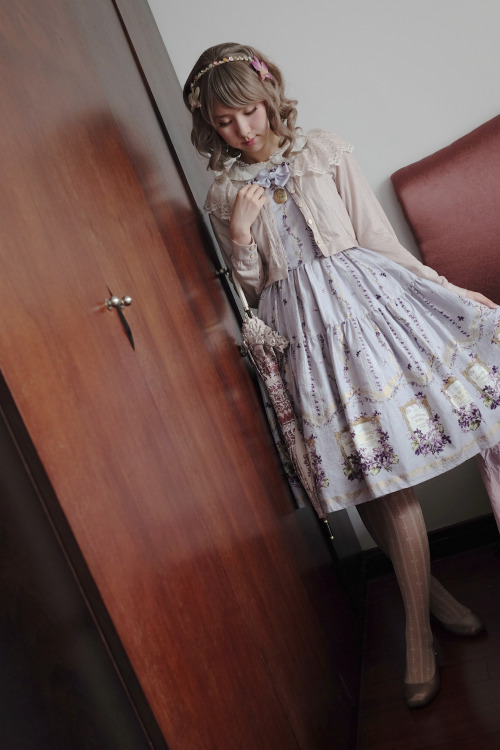 A rainy day in Shanghai. A day for soft, subtle colors <3Dress: Antique Violet from Innocent Worl