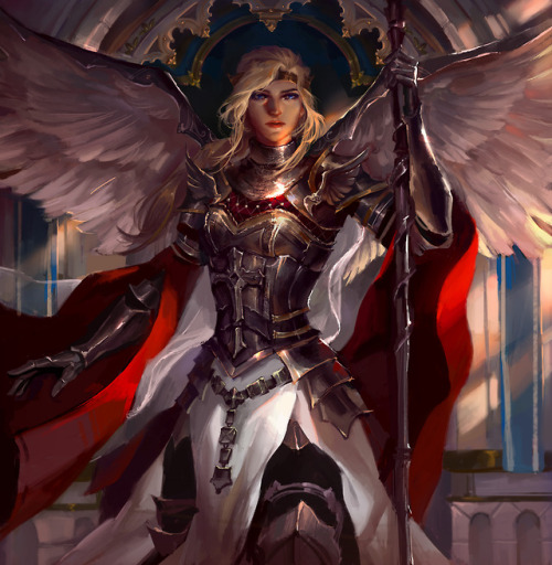 thatmetalbenderlinbeifong: bluemist72: I decided to paint mercy in a medieval-crusader inspired skin