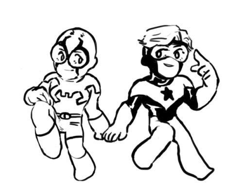 bee-tle-bee-tle:  someone  please draw me high school au boostle!! It’s urgent!!