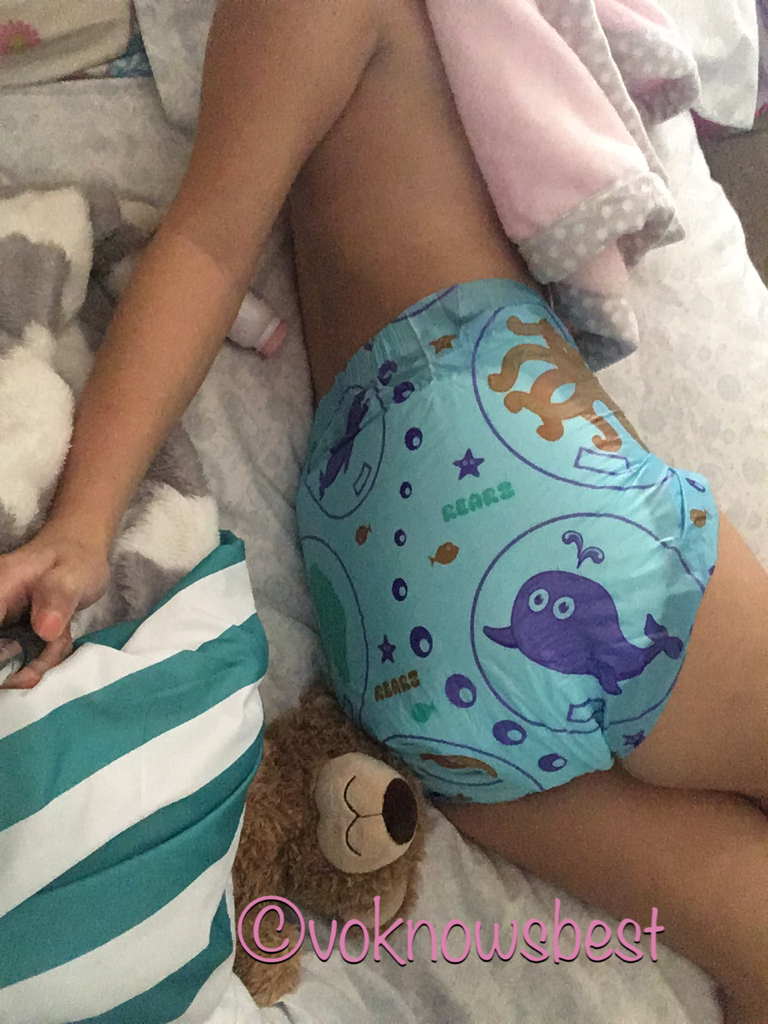 voknowsbest:  I might not be feeling so good with my back but diapers are a necessity